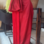 The lolo fringe skirt in red