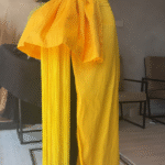 The lolo fringe skirt in yellow