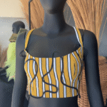 The tems  BW Detailed crop top