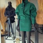 The zya green denim set